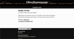 Desktop Screenshot of okeefemuseum.org